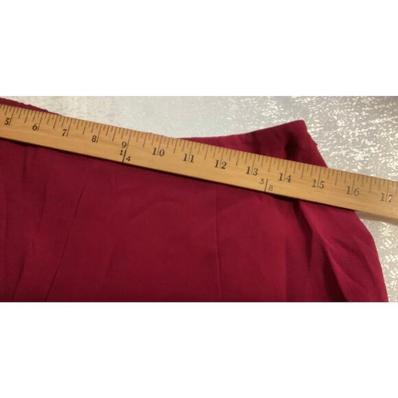 Vtg Talbots Red 100% Pure Silk Business Casual Dress Pants Sz 12 - Picture 8 of 10